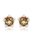 Zianira Kundan Polki Stud Earrings