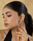 Zianira Kundan Polki Stud Earrings