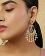 Oxidised Silver Chaandbali Earrings