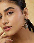 Avara Oxidised Dangler Earrings