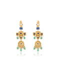 Rivya Gold Dangler Earrings