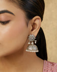 Nelli Oxidised Jhumka Earrings