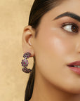 Zanya Oxidised Hoop Jhumka Earrings