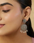 Manya Oxidised Dangler Earrings