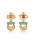 Vynaa Gold Dangler Earrings