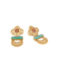 Vynaa Gold Dangler Earrings