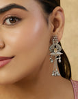 Aayvi Oxidised Dangler Earrings