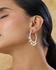Amvika Zircon Hoops
