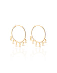 Amvika Zircon Hoops