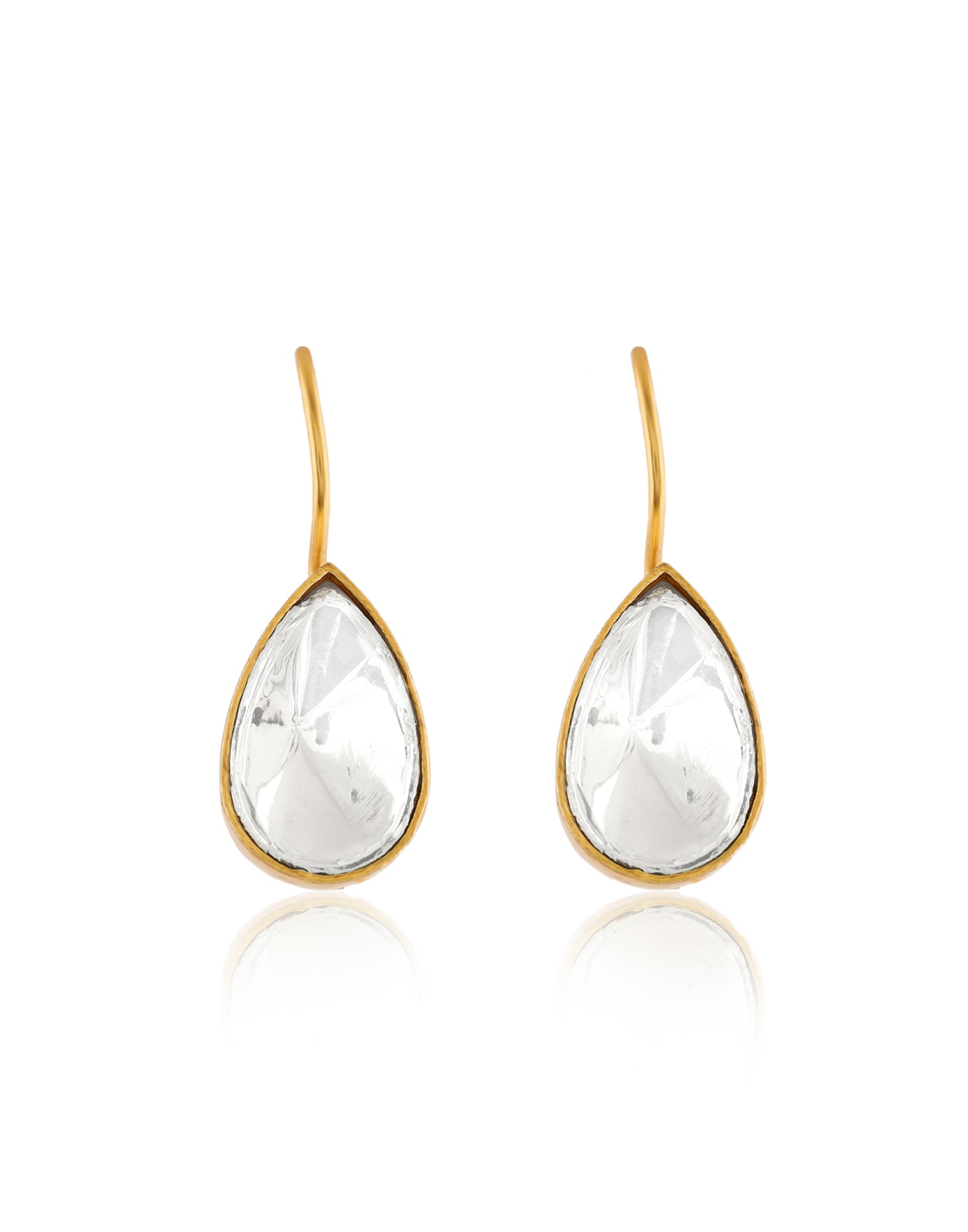Kundan Gold Drop Earrings
