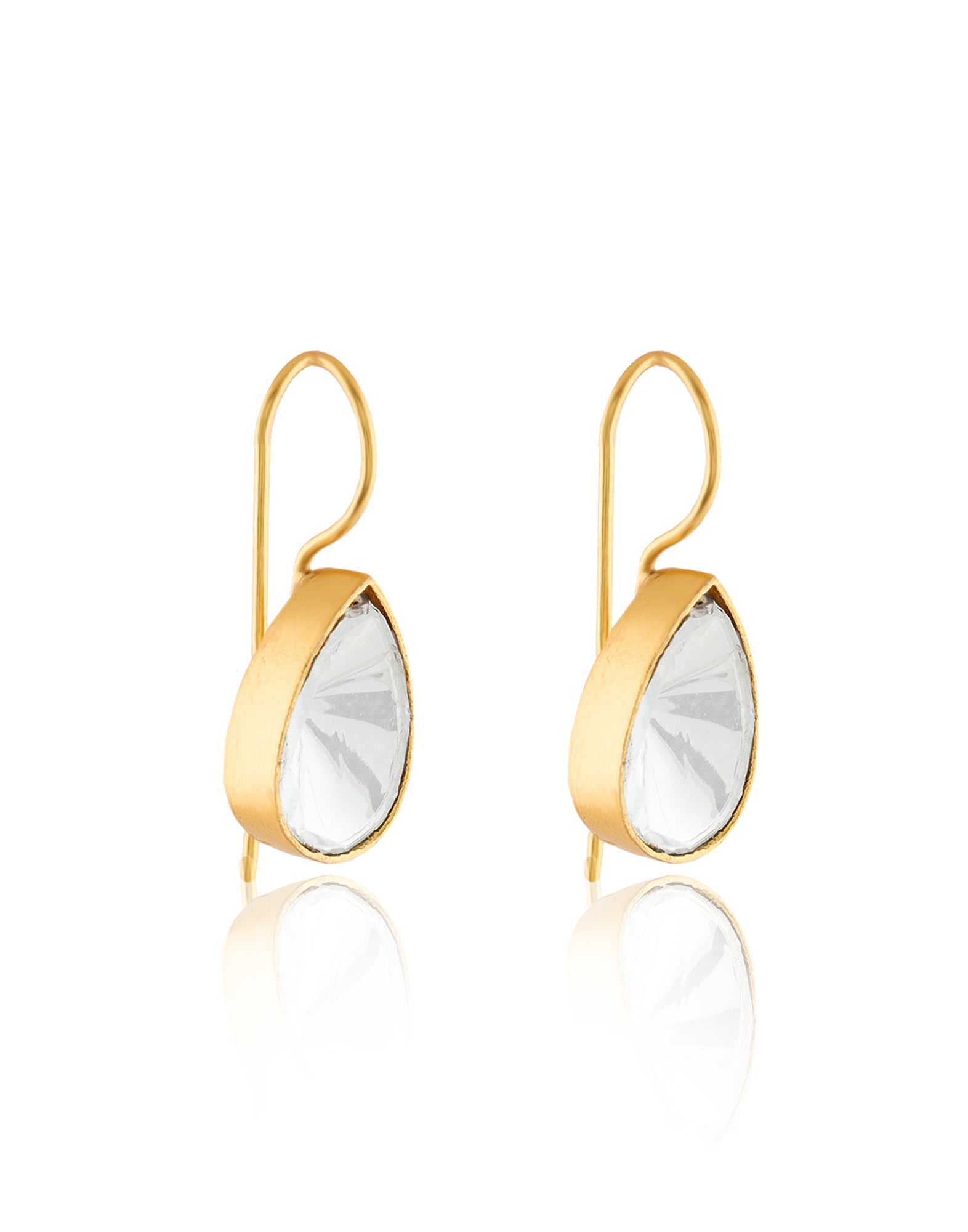 Kundan Gold Drop Earrings