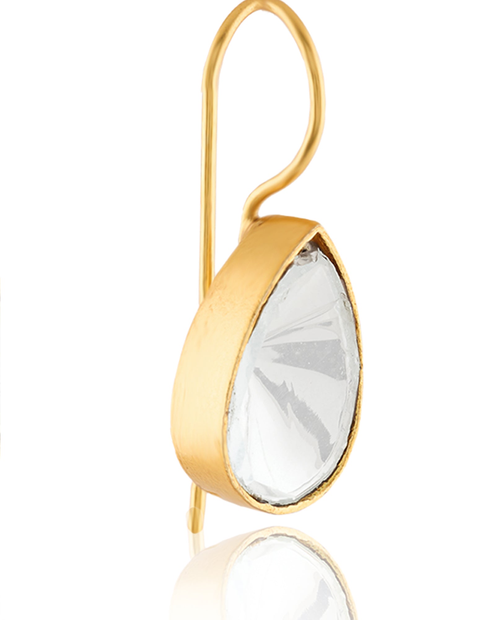 Kundan Gold Drop Earrings