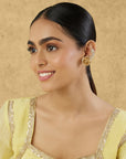 Temple Coin Gold Ear Cuffs