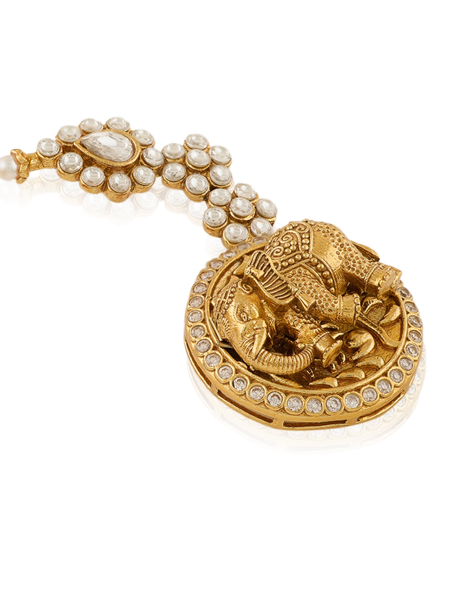 Temple Coin Gold Ear Cuffs