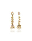 Bageecha Kundan Gold Jhumki Danglers