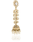 Bageecha Kundan Gold Jhumki Danglers