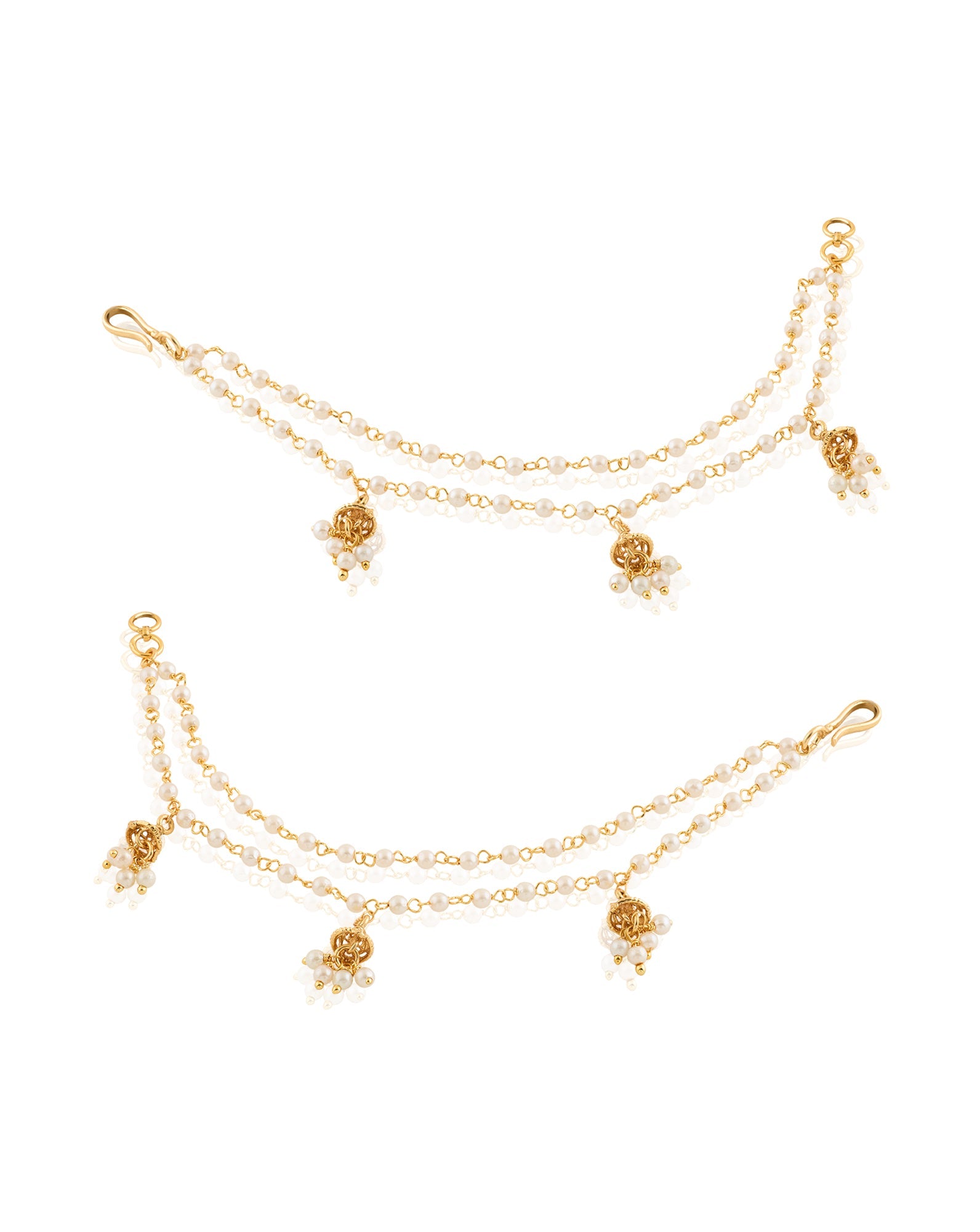 Temple Gold Ear Chains