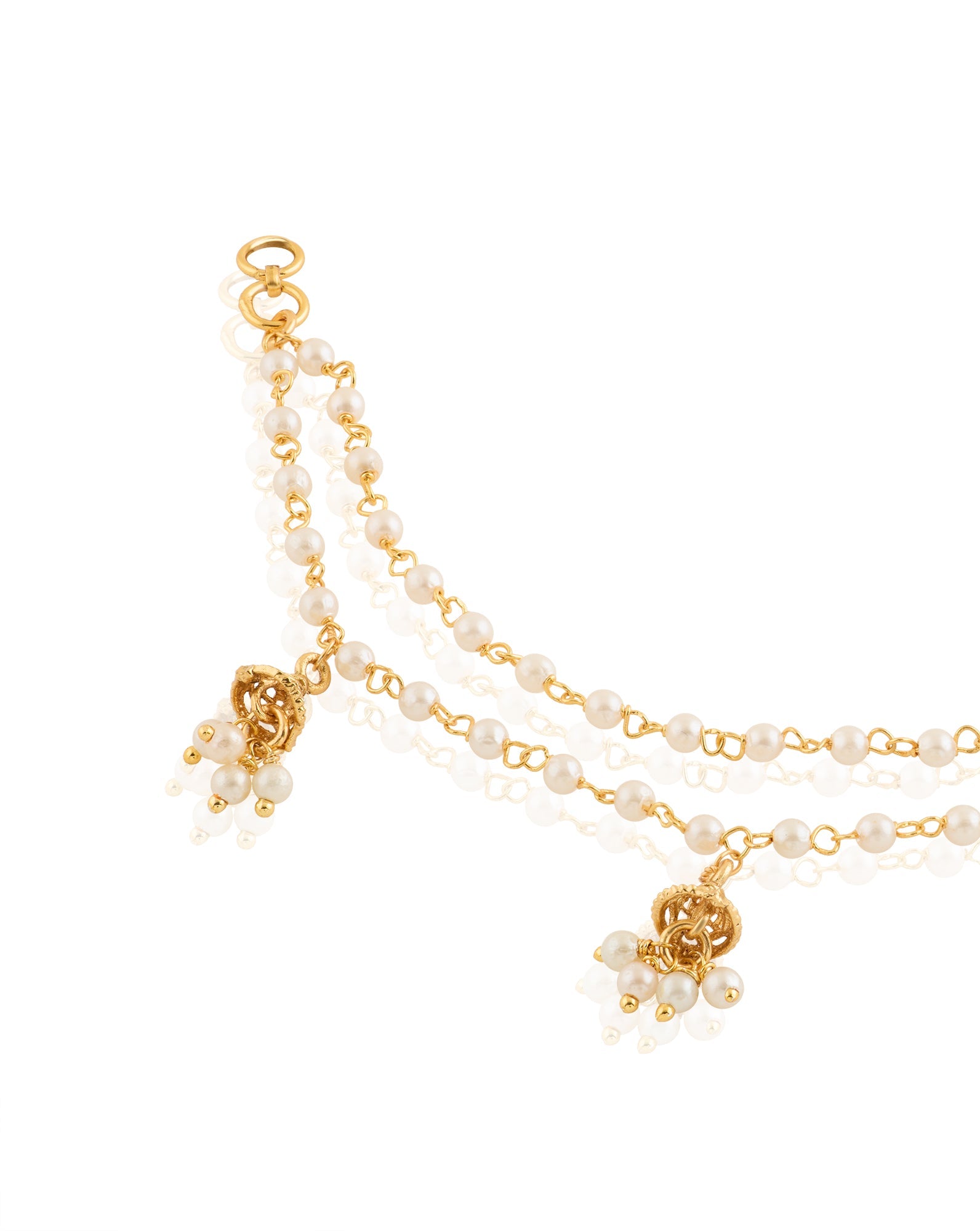 Temple Gold Ear Chains