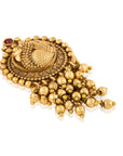 Swan Temple Gold Stud Earrings