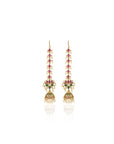 Lotus Temple Gold Long Jhumkas