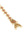 Floral Temple Gold Long Jhumkas