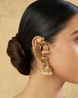 Morni Gold Temple Jhumka Ear Cuffs