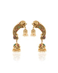 Morni Gold Temple Jhumka Ear Cuffs
