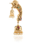 Morni Gold Temple Jhumka Ear Cuffs
