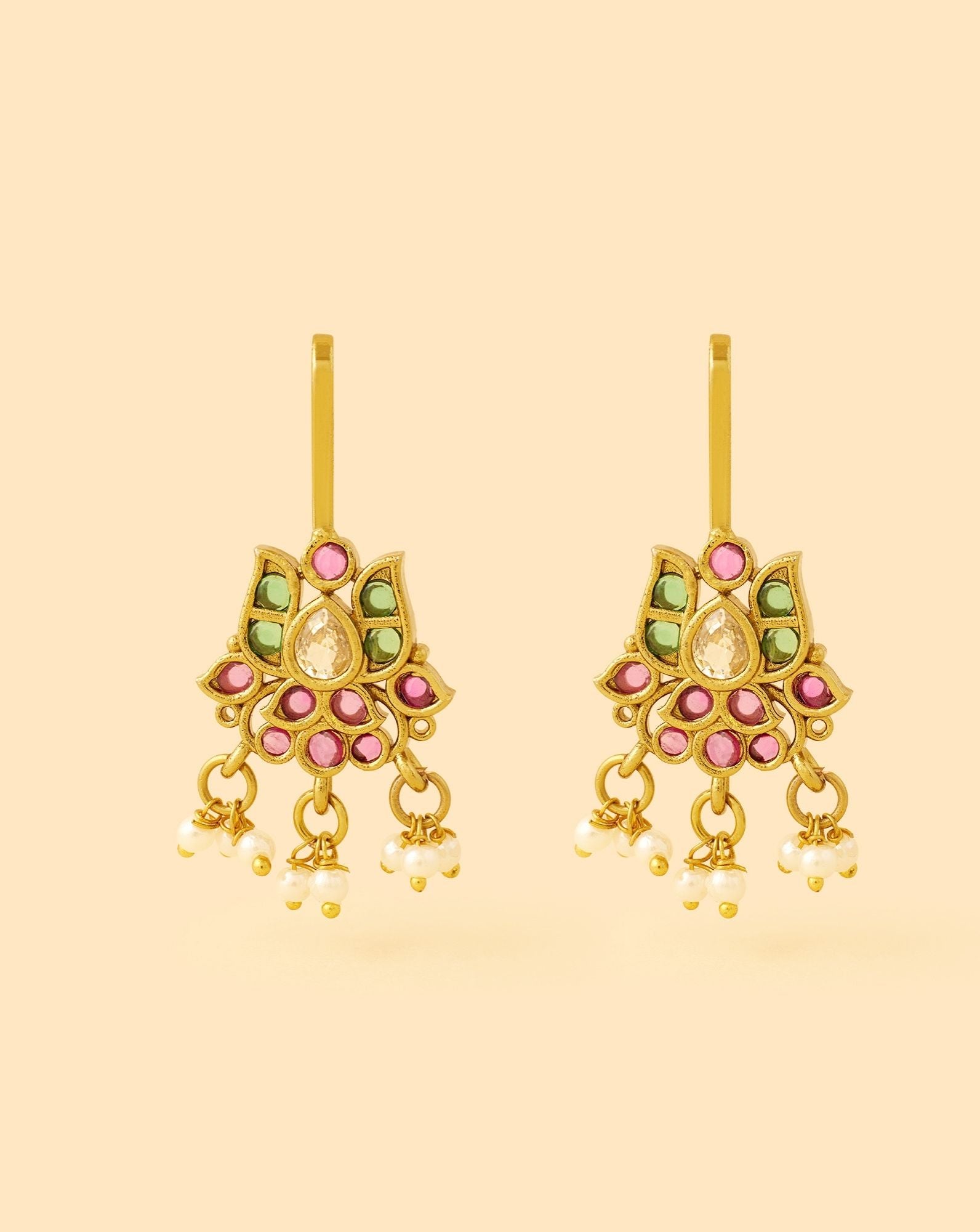 Lotus Temple Bugadi Ear Cuffs