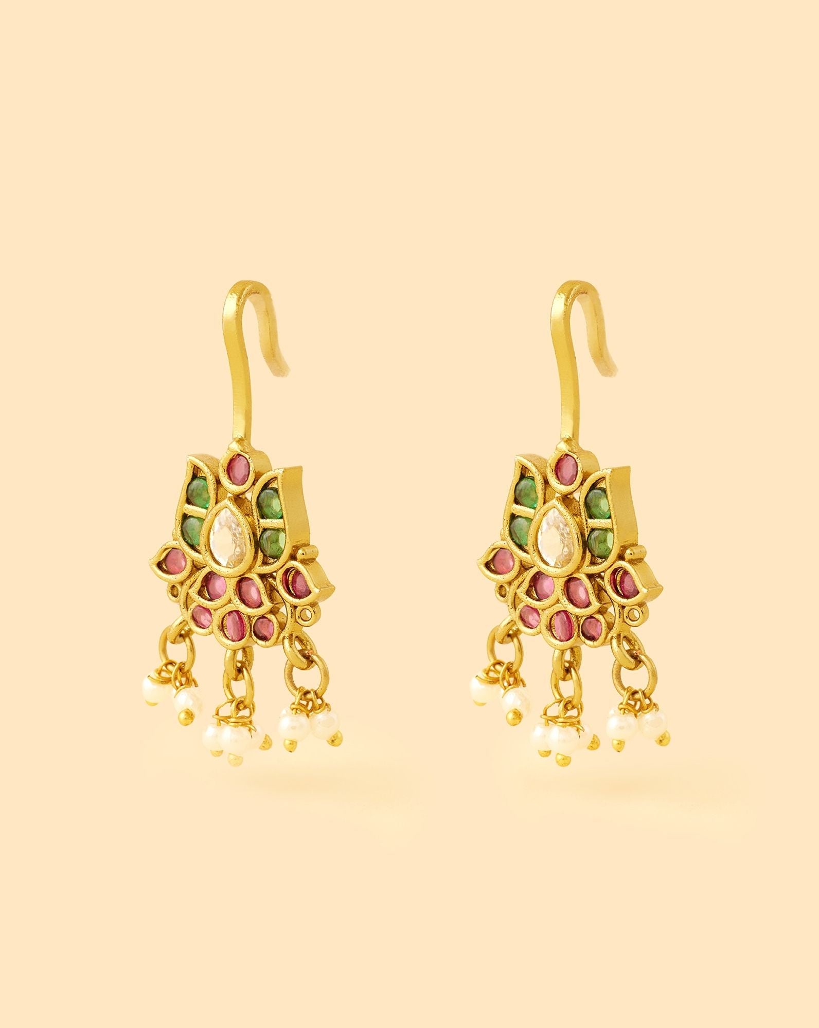 Lotus Temple Bugadi Ear Cuffs