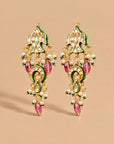Matsya Kundan Pink Dangler