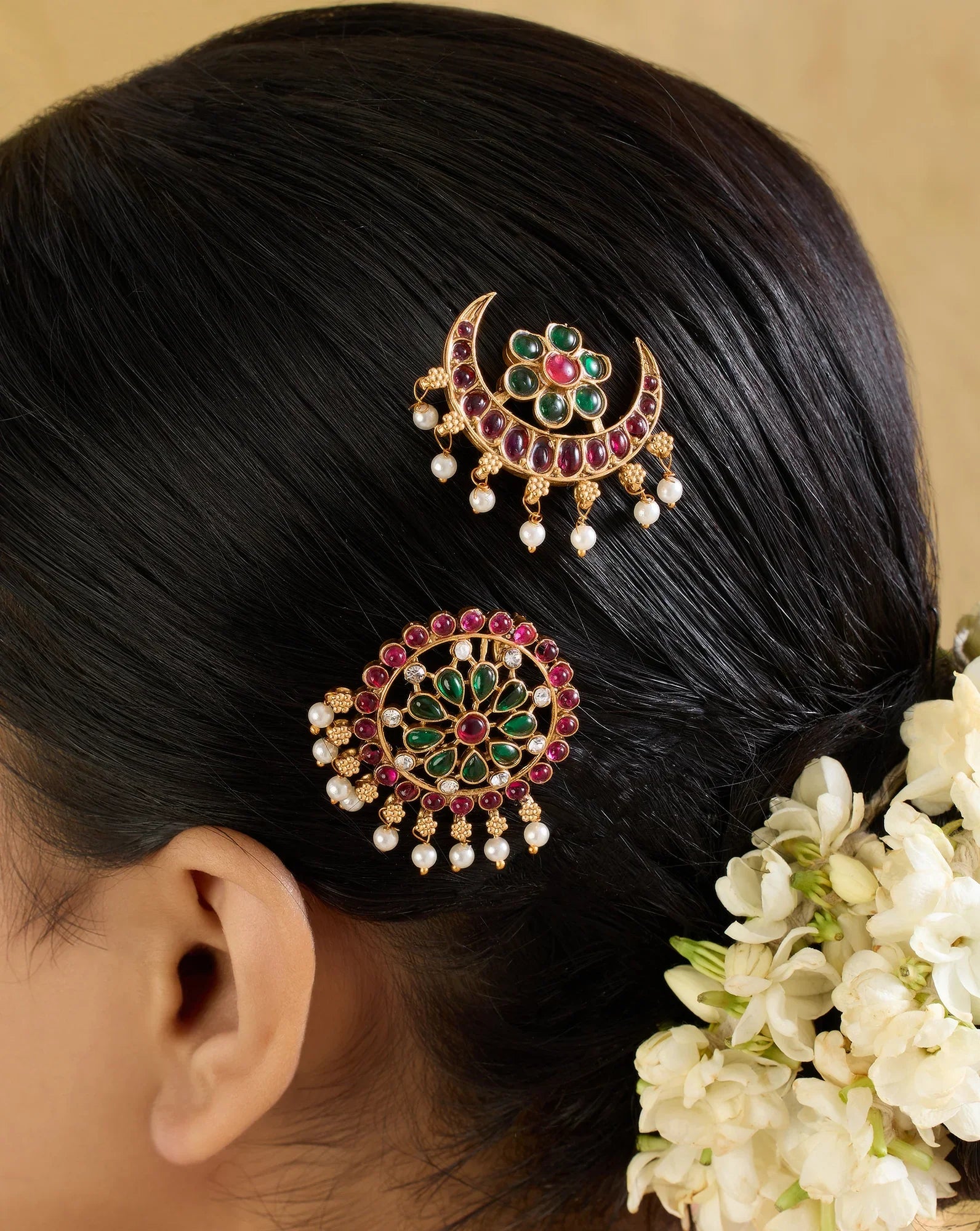Rajnigandha Hair Brooch Set