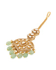 Moon Kundan Gold Maang Tikka