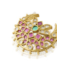 Gold Temple Hair Brooch Set