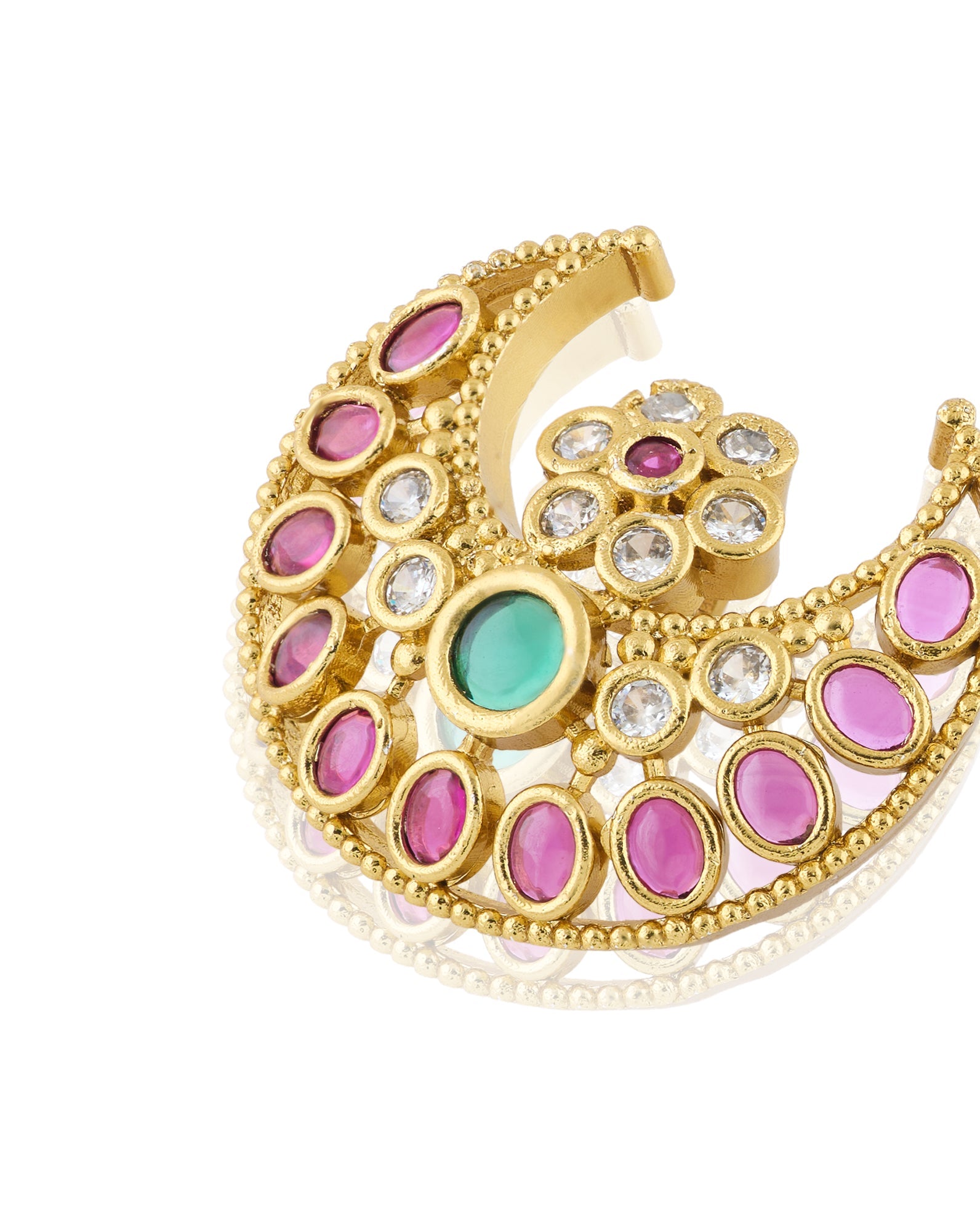 Ruby Temple Gold Hair Brooch Set