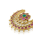 Floral Temple Gold Hair Brooch Set