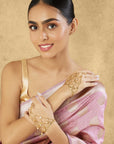 Gold Kundan Haath Phools
