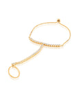 Tennis Zircon Gold Haath Phool