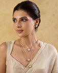 Kundan Drops Three Layered Set