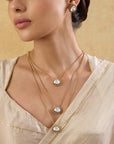 Kundan Drops Three Layered Set