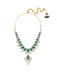 Green Kundan Statement Necklace Set