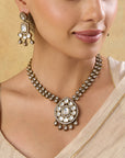 Kundan Polki Pendant Necklace Set