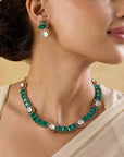 Green Kundan Necklace Set