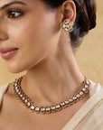 Festive Kundan Short Necklace Set