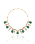 Green Kundan Polki Festive Necklace Set