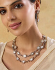 Kundan Chain Necklace Set