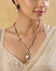 Kundan Polki Long Necklace Set