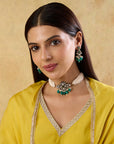 Polki Kundan Choker Necklace Set