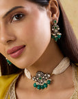 Polki Kundan Choker Necklace Set