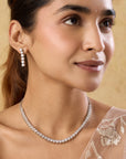 Single Zirconia Necklace Set